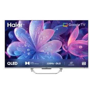 Haier 139 cm (55 inches) QLED -Smart Google TV with Hands free voice control 55S800QT (GREY)