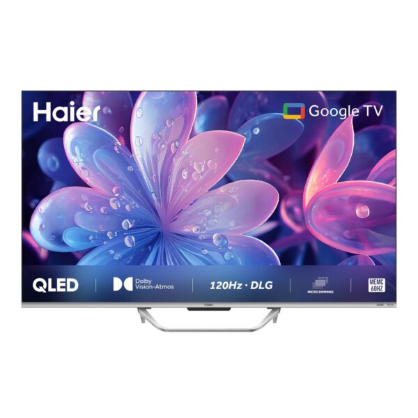 Haier 139 cm (55 inches) QLED Smart Google TV with Hands free voice control 55S800QT (GREY)