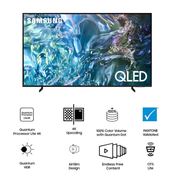 SAMSUNG Q60D 108 cm (43 inch) QLED 4K Ultra HD Tizen TV with Quantum HDR QA43Q60D1