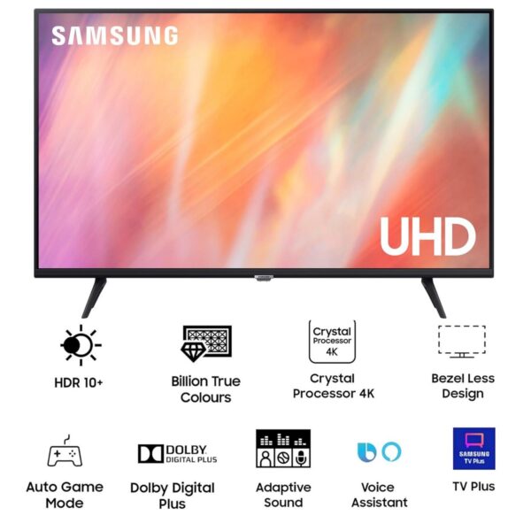 Samsung 138 cm (55 Inches) 4K Ultra HD Smart LED TV (UA55AU7600KXXL Black)1