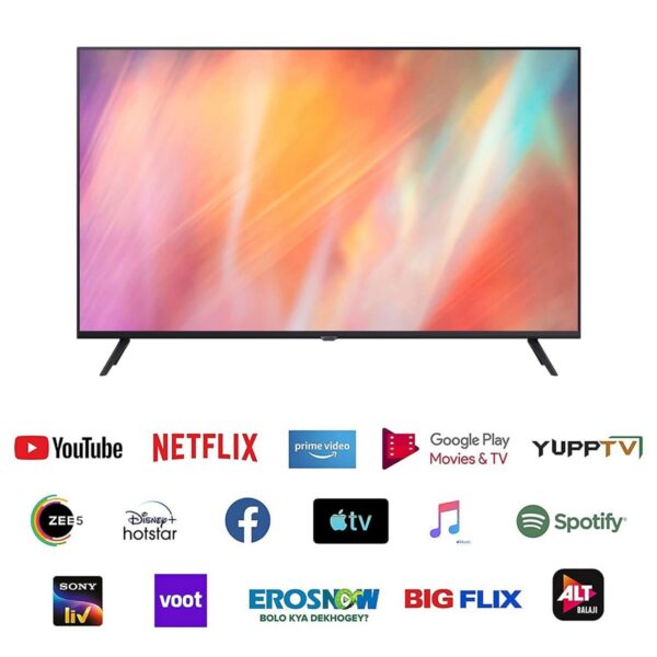 Samsung 138 cm (55 Inches) 4K Ultra HD Smart LED TV (UA55AU7600KXXL Black)2