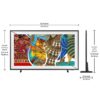 Samsung 138 cm (55 inches) The Frame Series 4K Ultra HD Smart QLED TV QA55LS03AAKLXL (Black) With 3 Years Warranty3