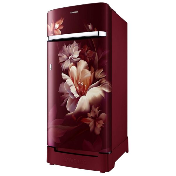 Samsung 189L 5 Star Inverter Direct Cool Single Door Refrigerator Appliance (RR21C2H25RZ Midnight Blossom Red)2