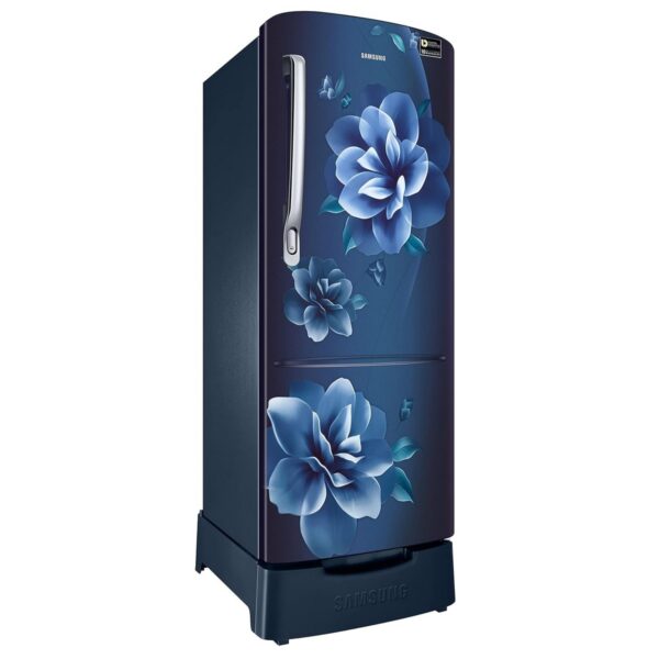 Samsung 223L 3 Star Inverter Direct Cool Single Door Refrigerator Appliance (RR24C2823CU Camellia Blue) Base Stand Drawer 2023 Model9