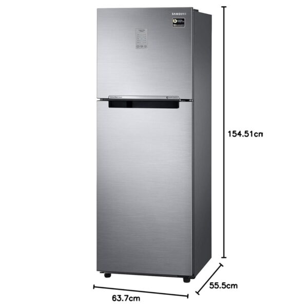 Samsung 236L 2 Star Inverter Frost Free Convertible 3 In 1 Double Door Refrigerator Appliance (RT28C3732S8 Elegant Inox 2023 Model)6