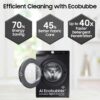 Samsung 8 kg 5 star Eco Bubble Technology AI Control Wi Fi Fully Automatic Front Load Washing Machine (WW80T504DAB1TL Hygiene Steam Black Caviar Awarded as Washing Machine Brand of the year)2