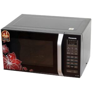 Panasonic 23 Litres Convection Microwave Oven (NN-CT35MBFDG, Black Floral, 360° Heat Wrap, Magic Grill, 121 Auto Cook Menus)