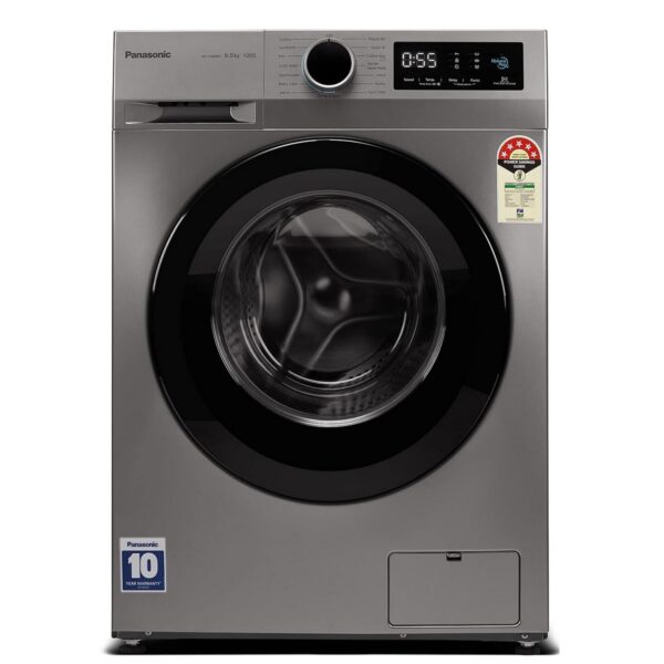 Panasonic 6 kg 5 Star Fully Automatic Front Loading Washing Machine (NA 106MB3L01 Grey)