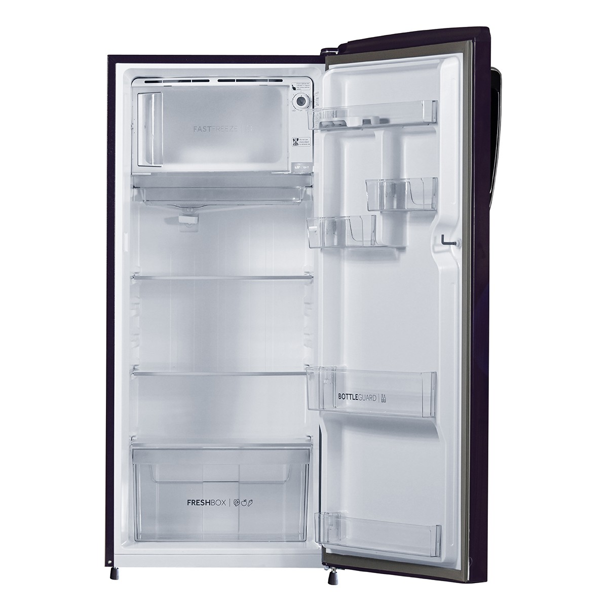 Haier 205 L Direct Cool Single Door 3 Star Refrigerator with Base Drawer Marine Rose HRD 2263PMR N 7