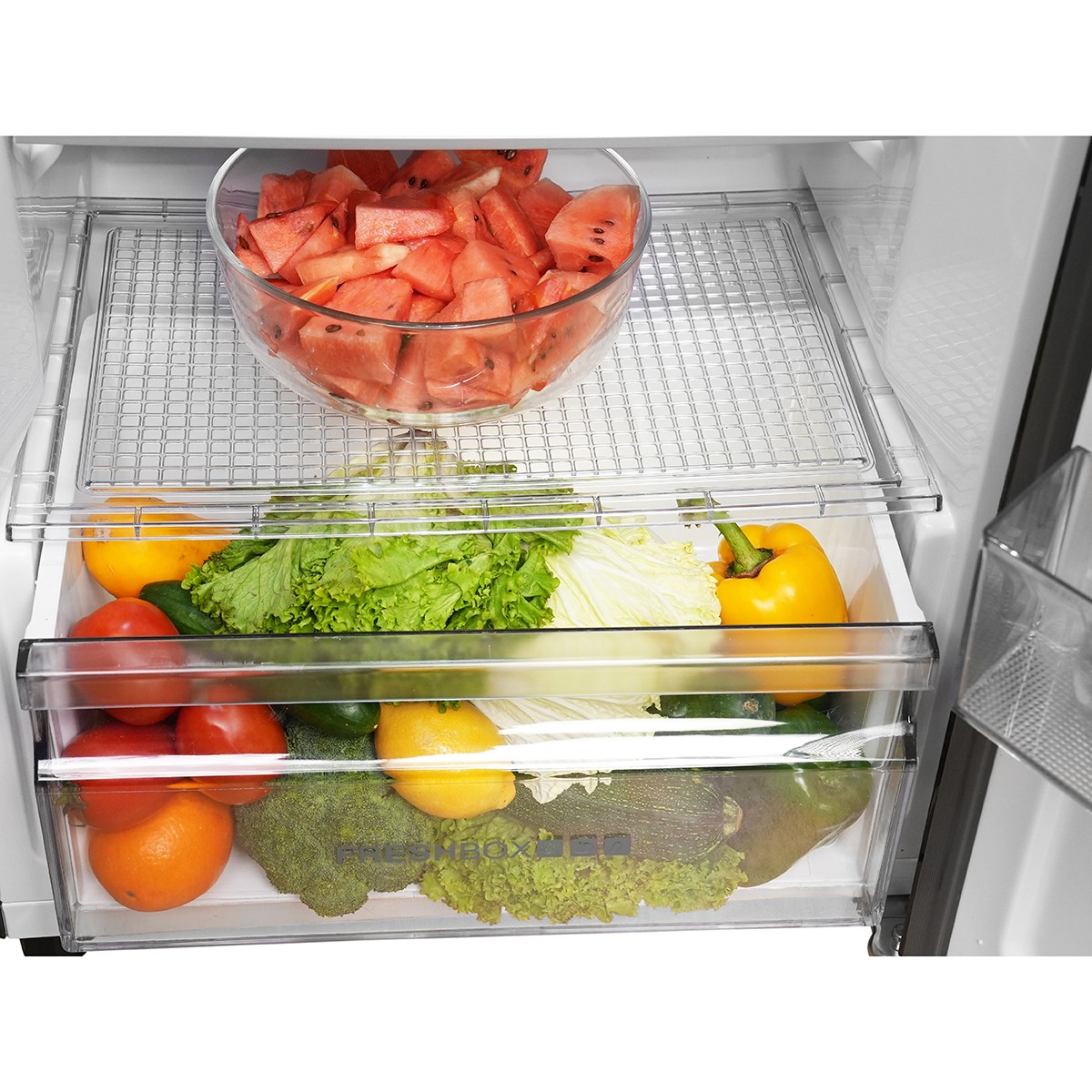 Haier 240 L 2 Star Black Glass Finish Top Mounted Frost Free Refrigerator HRF2902EKG P 8