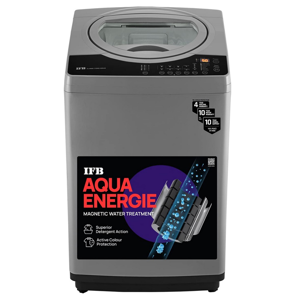 IFB 7 Kg 5 Star Fully Automatic Top Loading Washing Machine TL RGS Aqua Grey Auto Imbalance System 3D Wash Technology