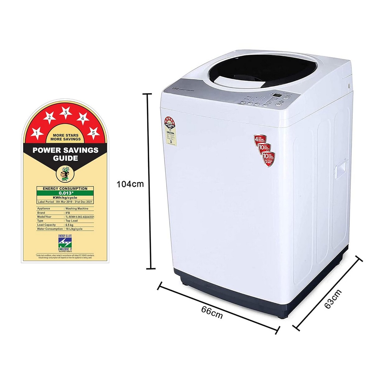 IFB TL REG Aqua Top Load Washing Machine 6.5 kg 720 rpm Medium Grey4