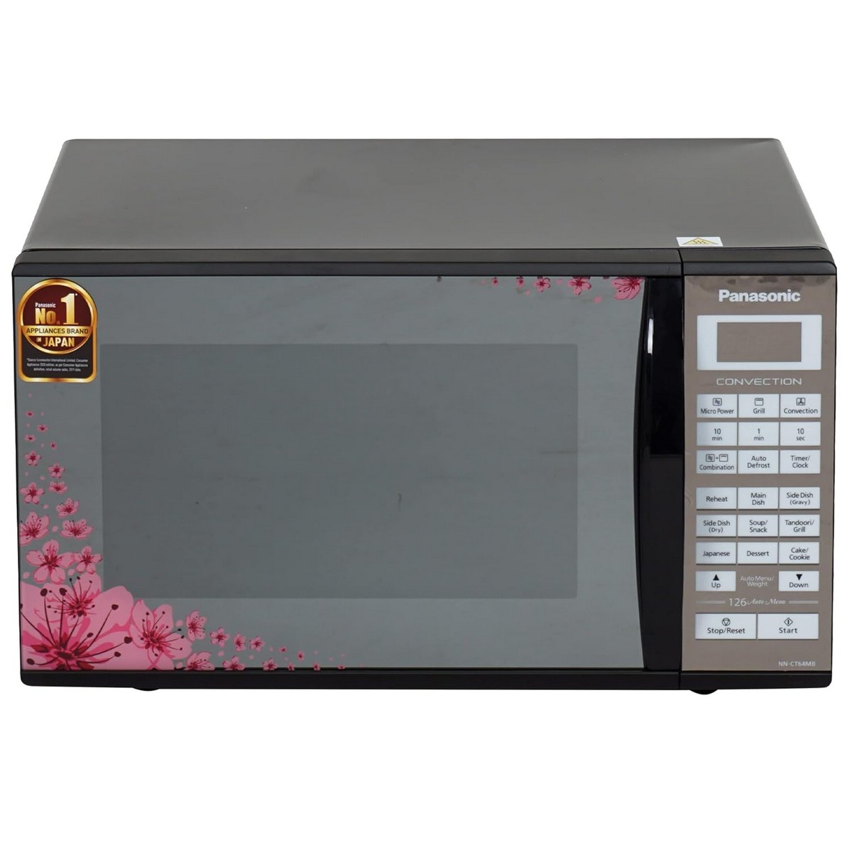 Panasonic 27 Litres Convection Microwave Oven Floral Mirror Finish NN CT64MBFDG Floral Mirror Finish
