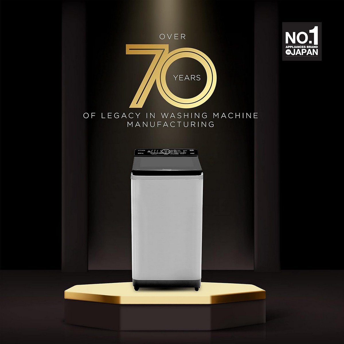 Panasonic 8 kg with Wi Fi Enabled Fully Automatic Top Load Washing Machine with In built Heater Silver NA F80V10SRB3