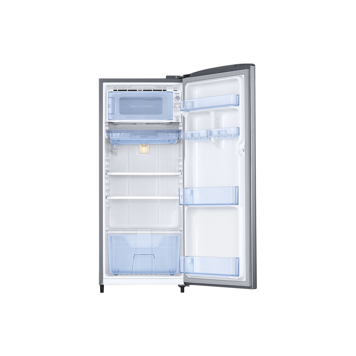 SAMSUNG 212 L Direct Cool Single Door 3 Star Refrigerator Elegant Inox RR22T272YS83