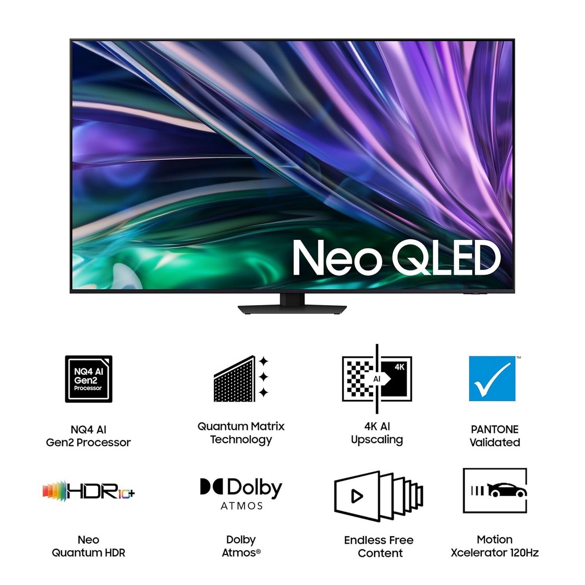 SAMSUNG Neo QLED 139.7 cm 55 inch QLED Ultra HD 4K Smart Tizen TV with AI Technology 2024 Model QA55QN85DBULXL1