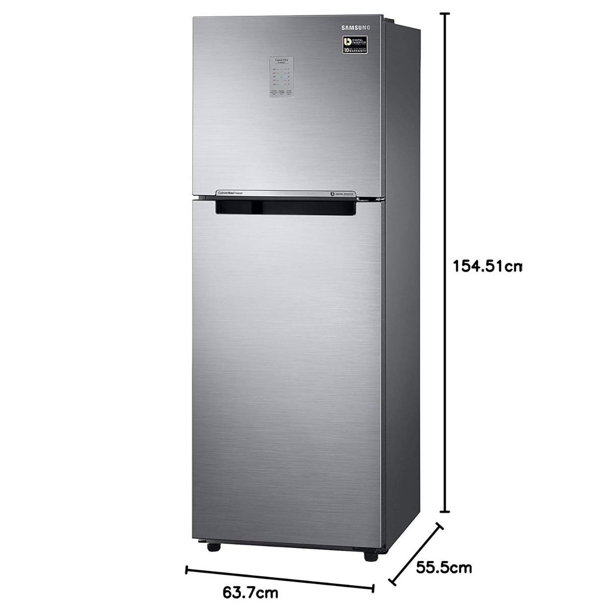 Samsung 236L 2 Star Inverter Frost Free Convertible 3 In 1 Double Door Refrigerator Appliance RT28C3732S8 Elegant Inox 2023 Model6