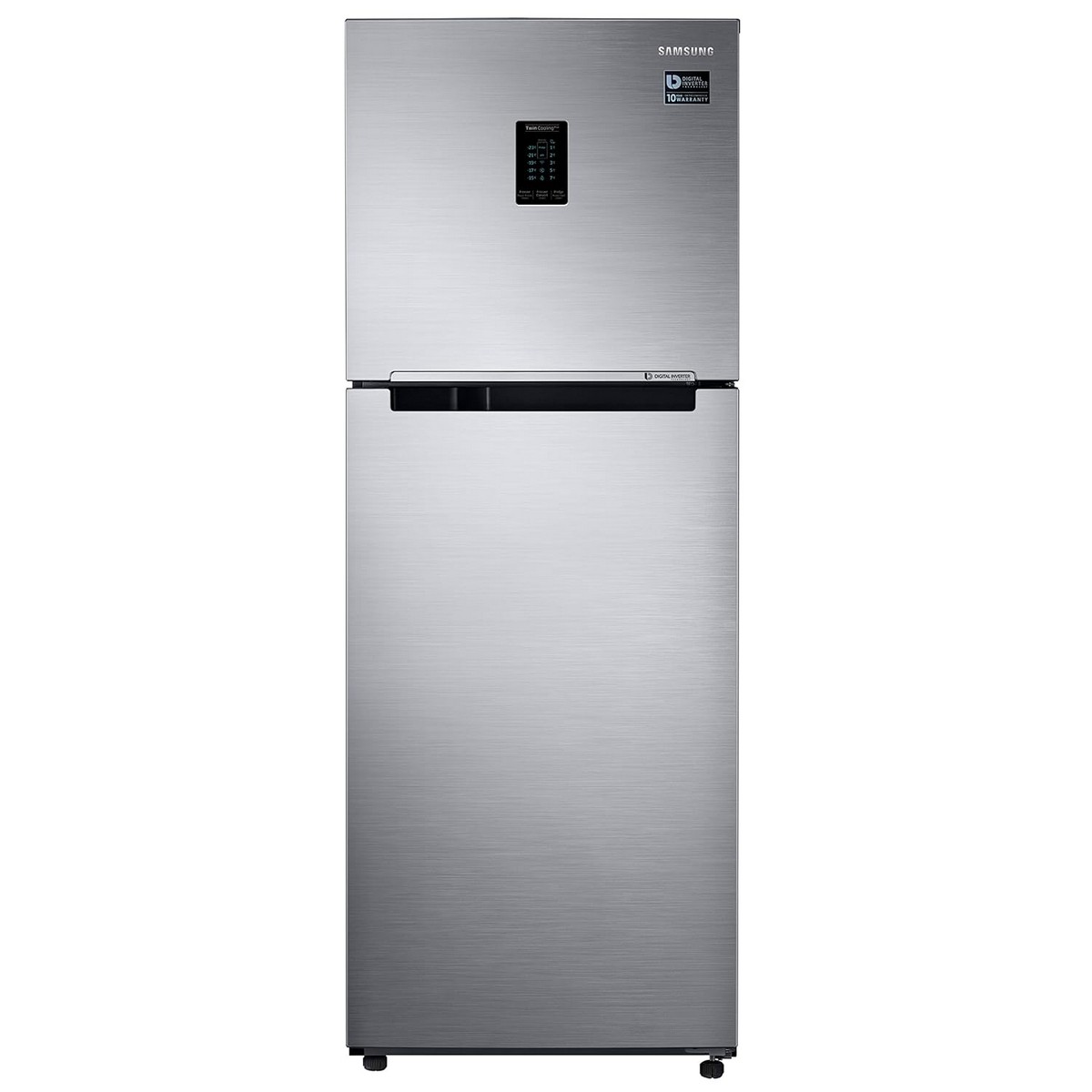 Samsung 301L 2 Star Inverter Frost Free Convertible 5 In 1 Double Door Refrigerator Appliance RT34C4522S8 Elegant Inox 2023 Model