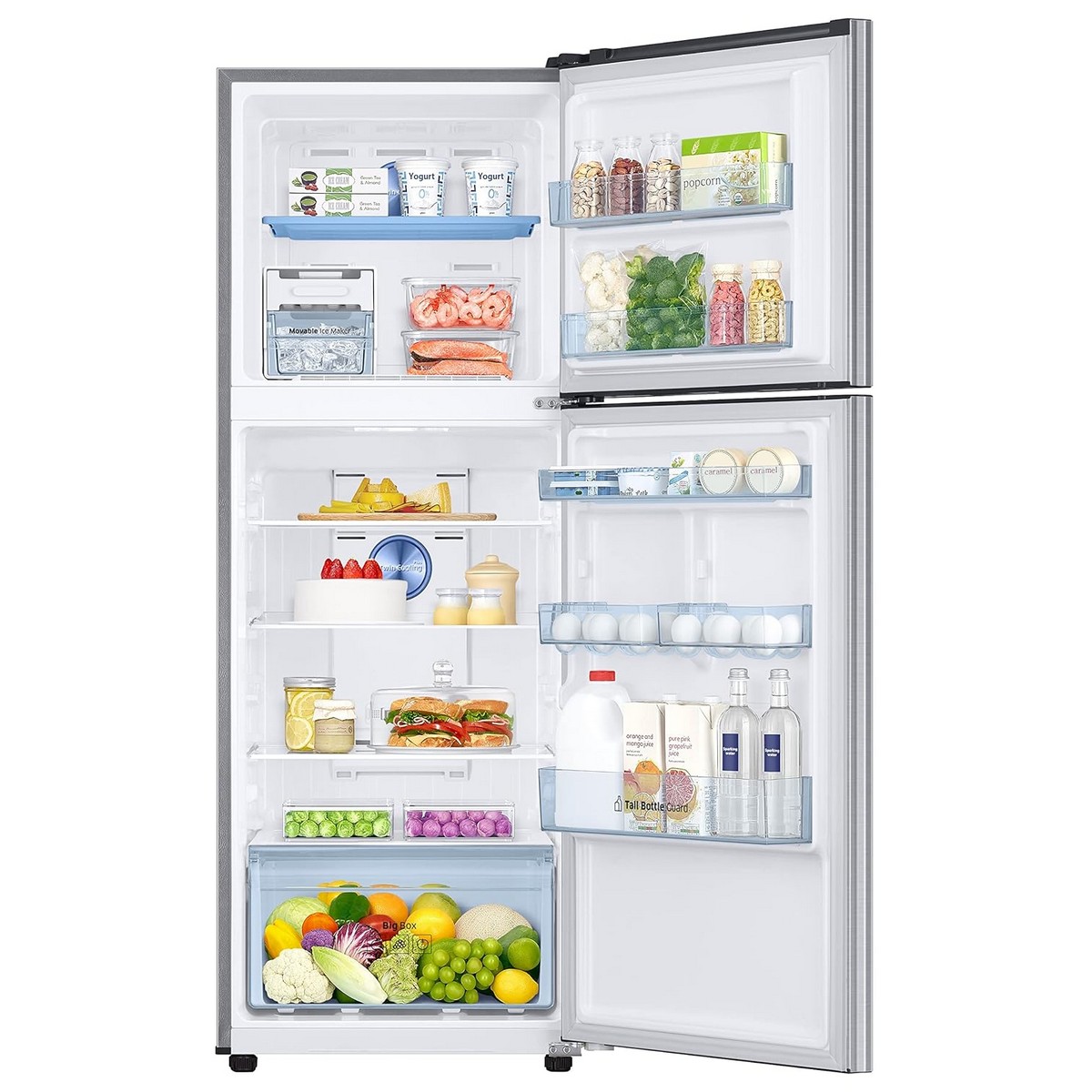 Samsung 301L 2 Star Inverter Frost Free Convertible 5 In 1 Double Door Refrigerator Appliance RT34C4522S8 Elegant Inox 2023 Model3