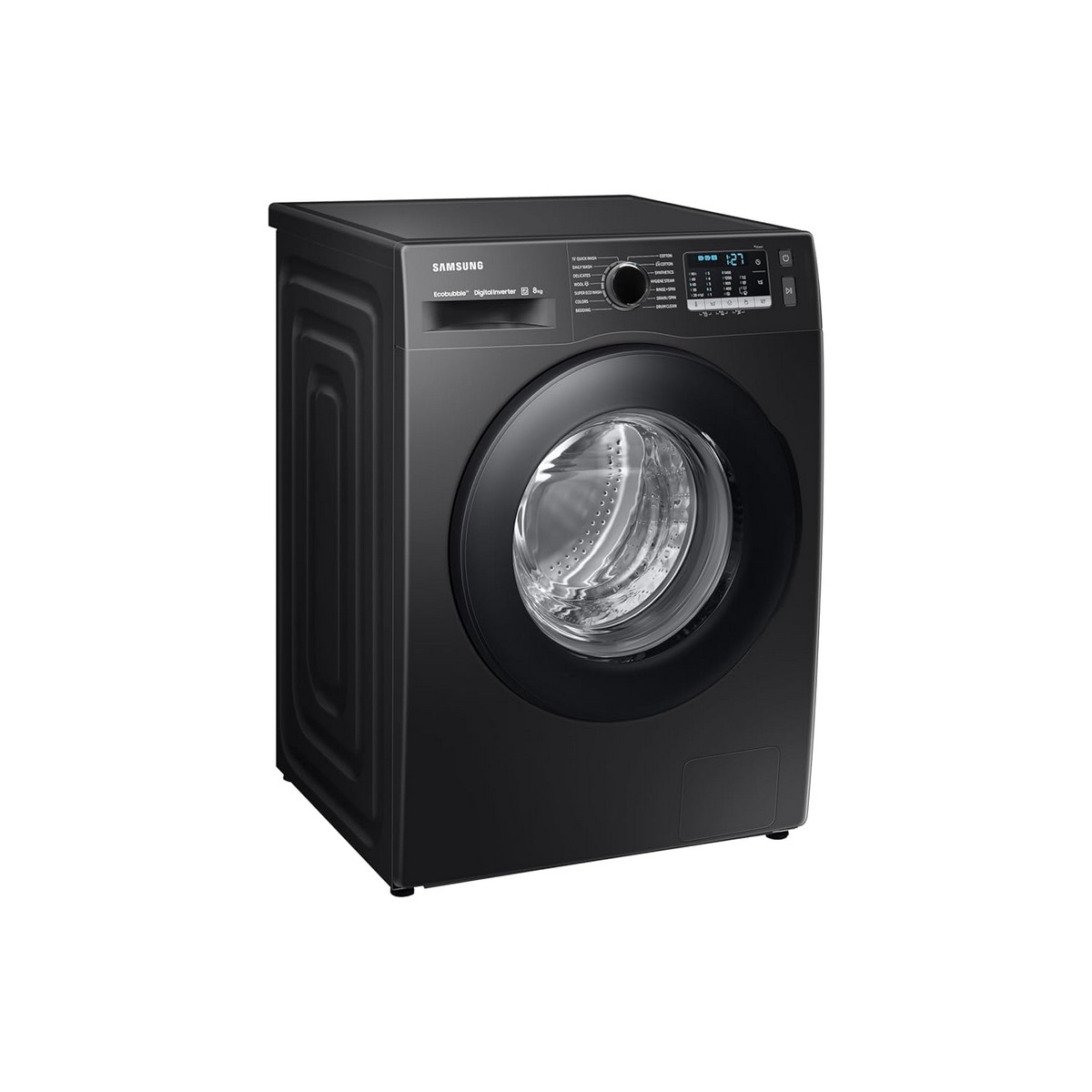 Samsung 8 kg Hygiene Steam with Inbuilt Heater Digital Inverter Fully Automatic Front Load Washing Machine WW80TA046AB1TL Black1