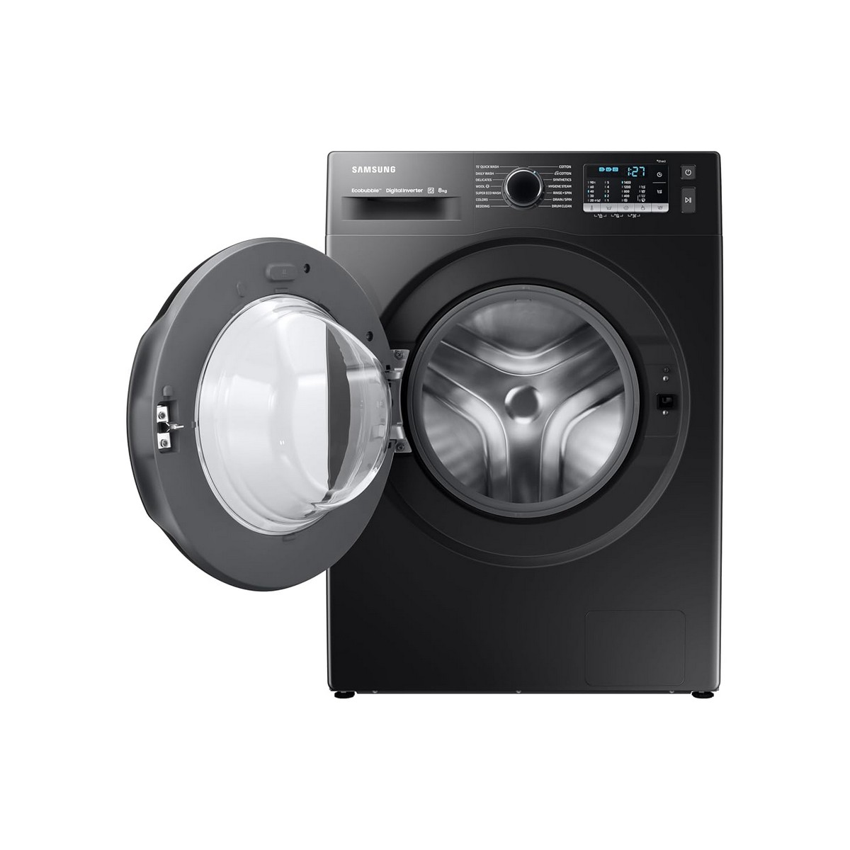 Samsung 8 kg Hygiene Steam with Inbuilt Heater Digital Inverter Fully Automatic Front Load Washing Machine WW80TA046AB1TL Black5
