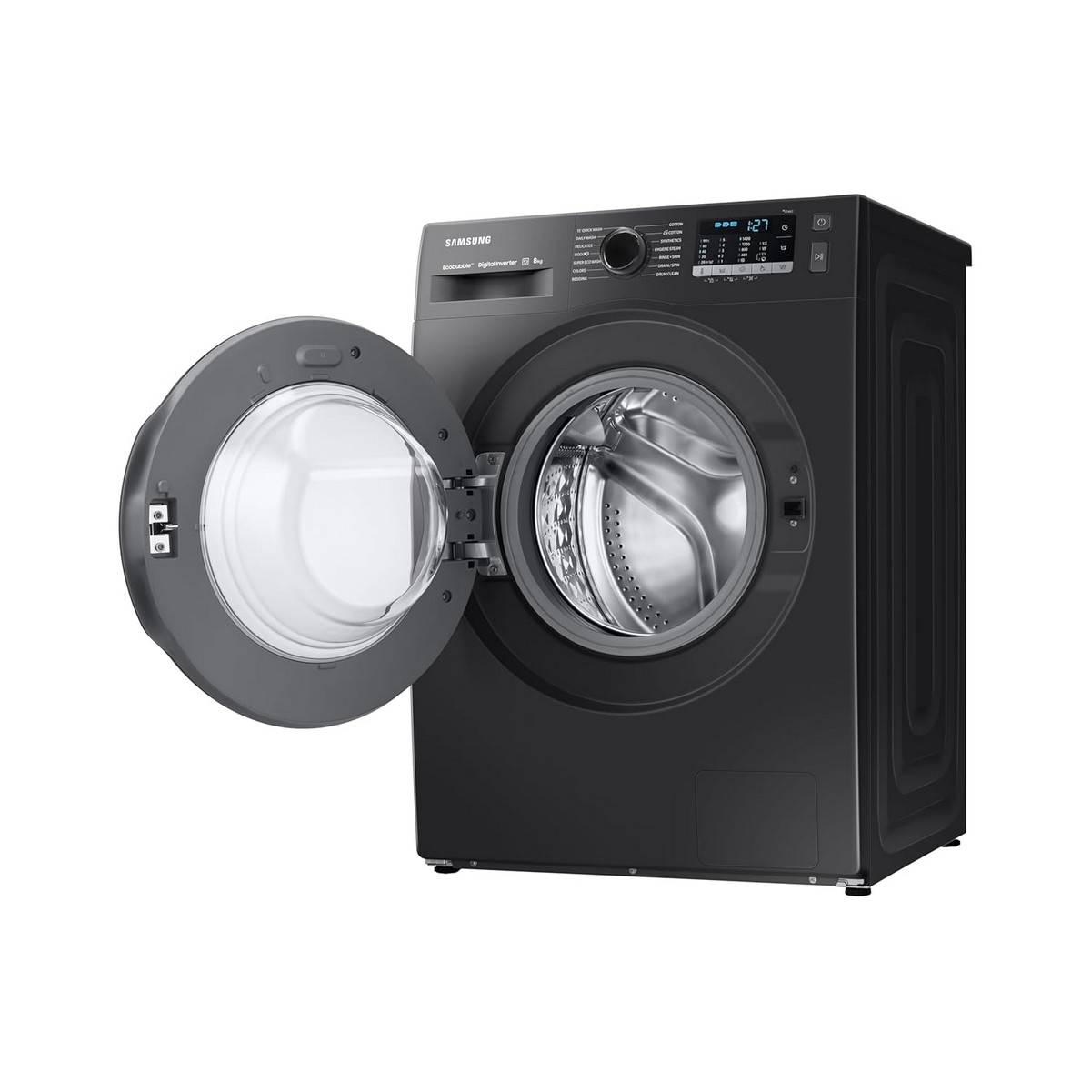 Samsung 8 kg Hygiene Steam with Inbuilt Heater Digital Inverter Fully Automatic Front Load Washing Machine WW80TA046AB1TL Black6