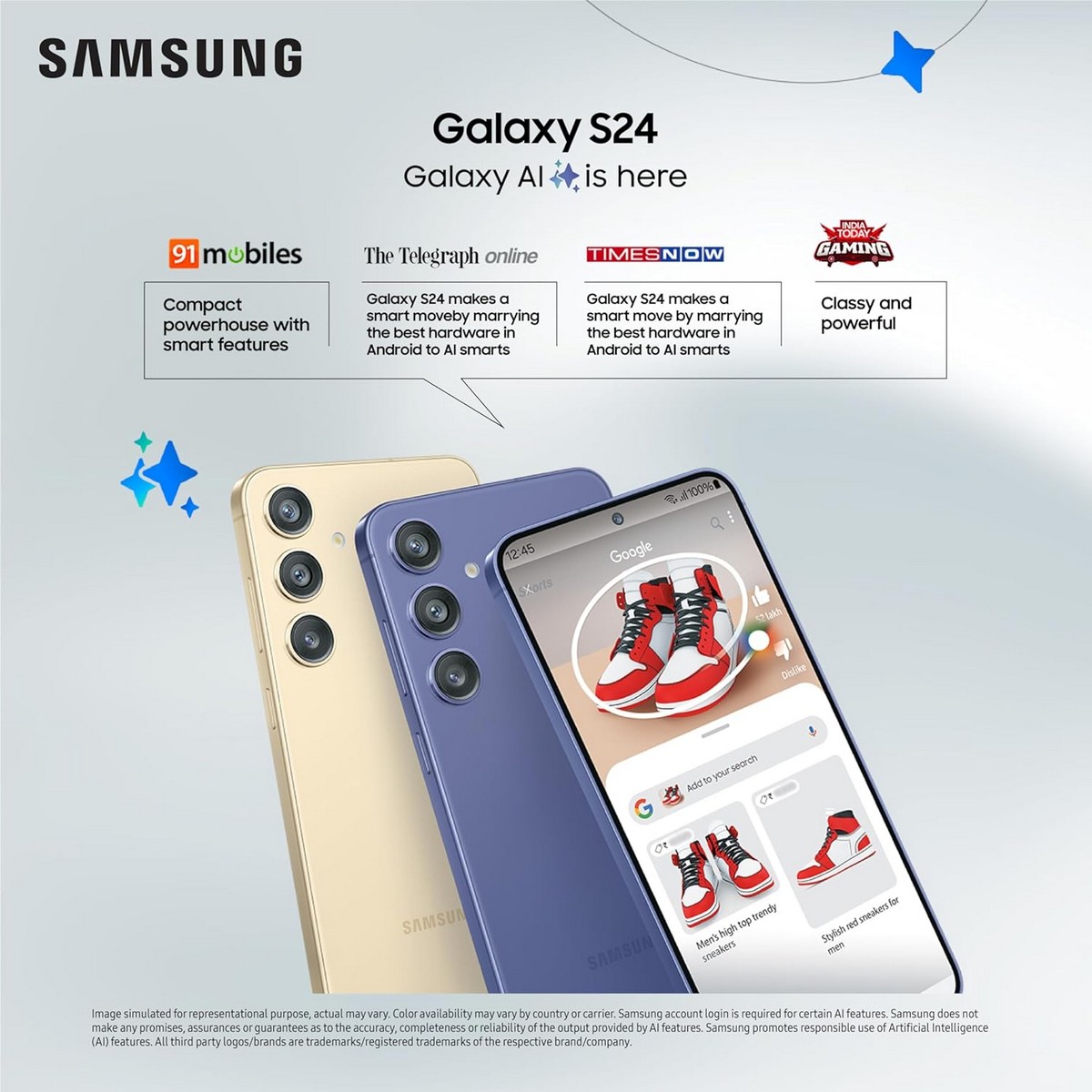 Samsung Galaxy S24 5G Amber Yellow GB RAM12